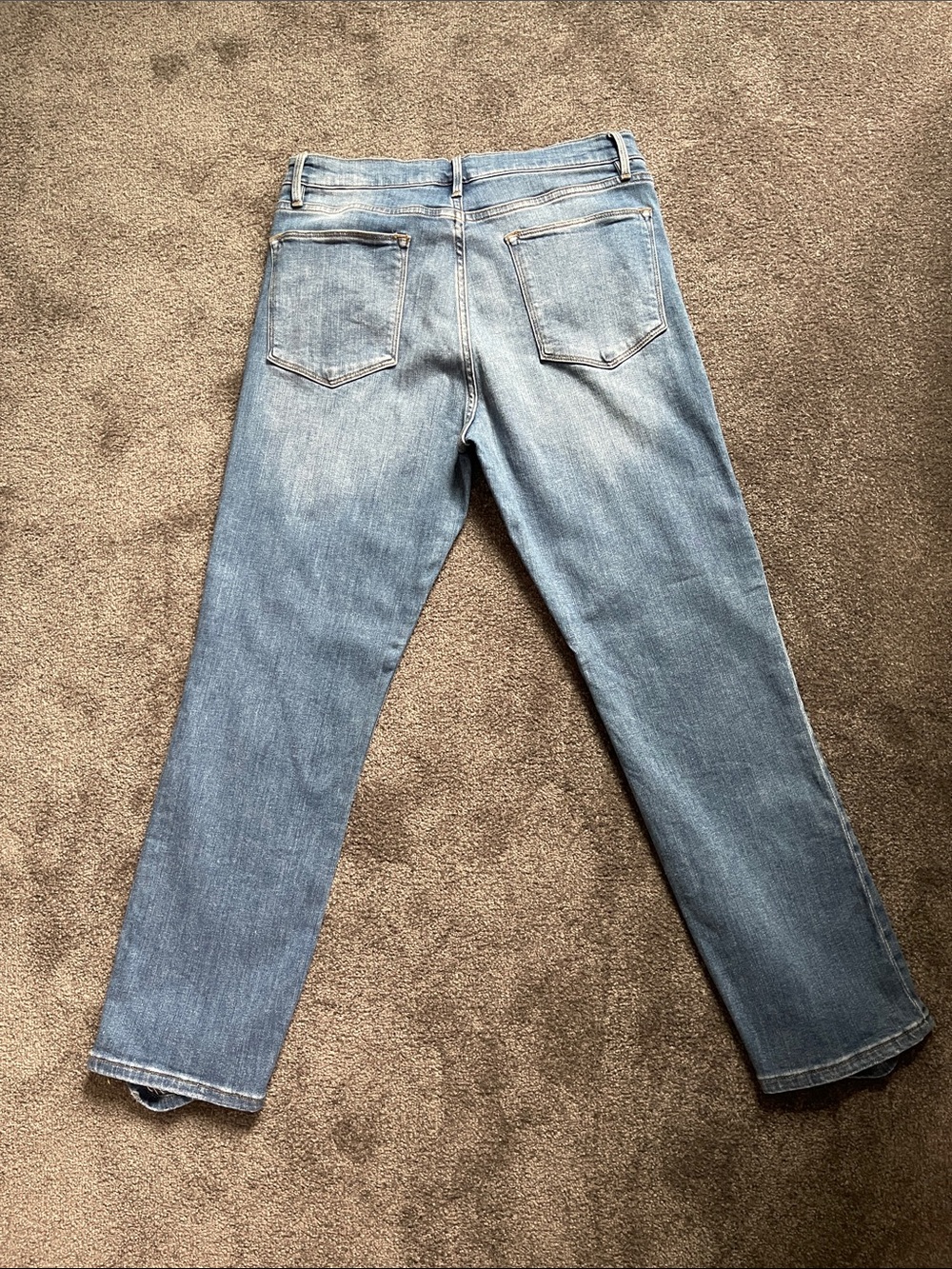 Frame Denim Le High Straight. Light Blue Distressed straight leg Jeans 31 - Picture 2 of 8